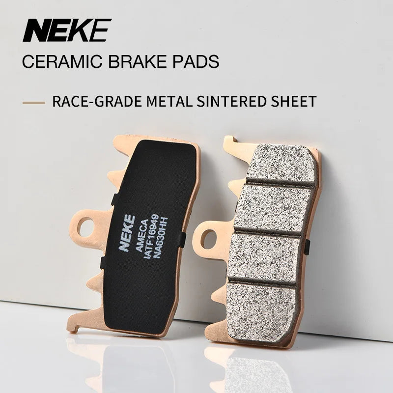 NEKE Sintered Metal Brake Pads for KAWASAKI Z900, KTM Duke 890R, BMW R1250 , DUCATI Diavel 1200/Multistrada, Harley Davidson