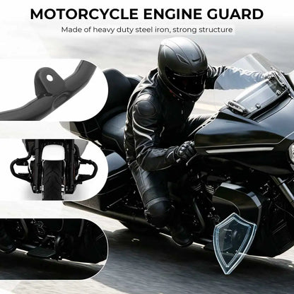 Front Fairing Lowers/ Engine Guard+Fairing Supports Kit Iron Aluminum Alloy Motorcycle For Harley Street Glide Ultra FLHXU 2025