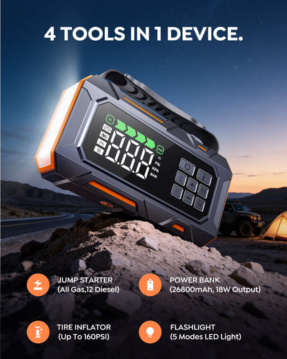 【New Arrivals】Buture Beta09 Jump Starter 8000A All‑in‑One Roadside Power Pack