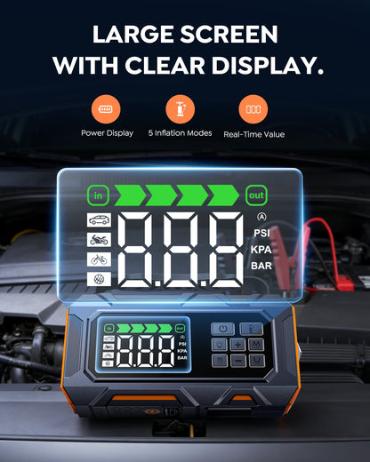 【New Arrivals】Buture Beta09 Jump Starter 8000A All‑in‑One Roadside Power Pack