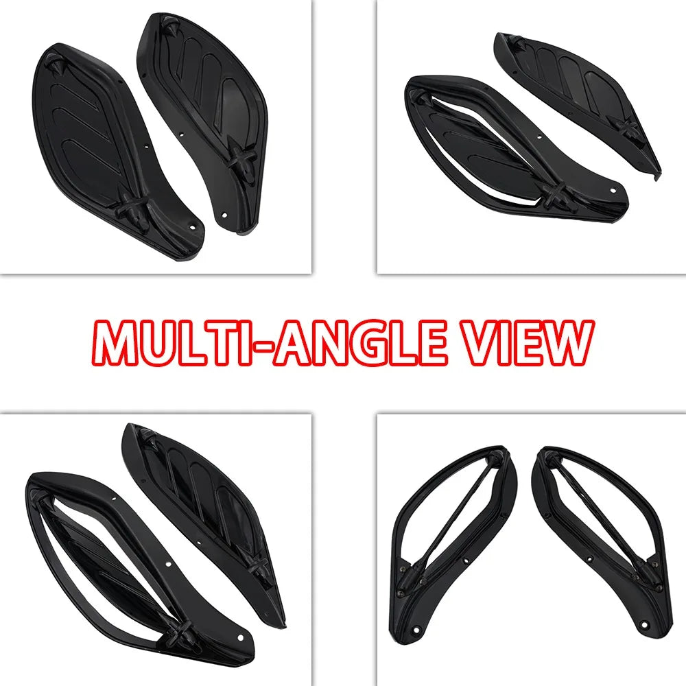 Motorcycle Adjustable Side Wind Shield Air Deflector Fairing Panel Fit For Harley CVO Touring Models