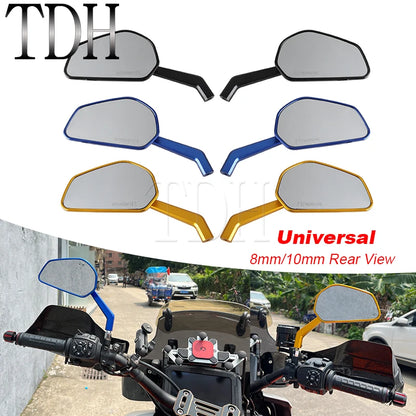 Rearview Mirrors 8mm 10mm Motorcycle Rear View Mirror For Harley Pan America 1250 Softail Fat Bob Sportster XL Nightster Touring