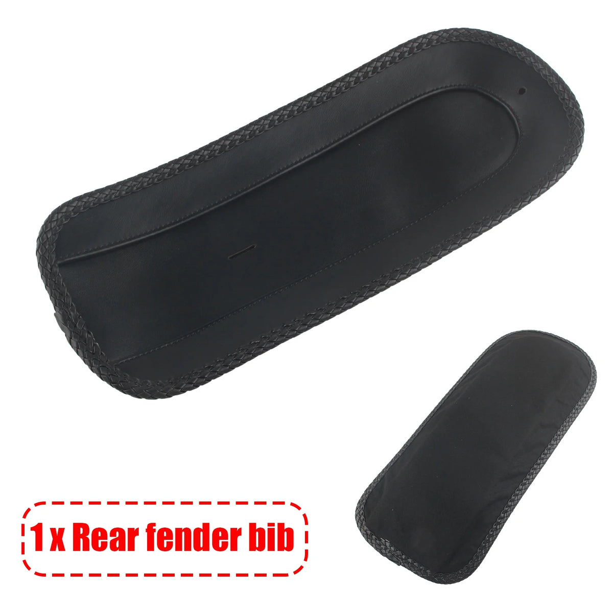 Motorcycle Decorative Pad Rear Fender Bib Black Pu Leather Rear Bib For Harley-Davidson Dyna FXDS-CONV FXDB FXDC FXDL FXDB FXD