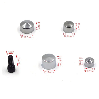 Motorcycle Parts Chrome Bolts Toppers Caps for 2007-and UP Harley FLT/FLH