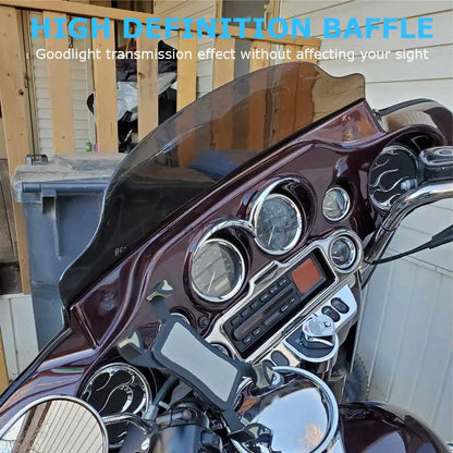 Windshield 6" Motorcycle Windscreen For Harley Touring Electra Glide Street Glide Ultra Limited Trike 1996-2013 Abs Light Smoke