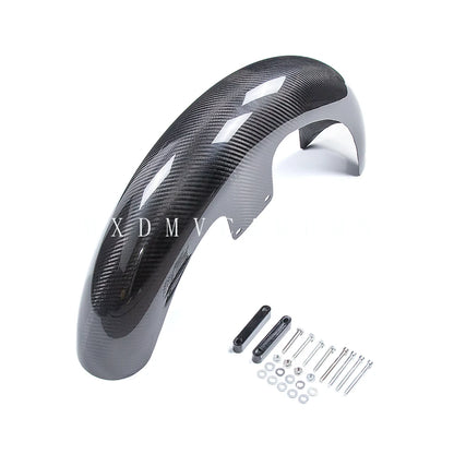 For Harley-Davidson Grand American Touring CVO Street Road Glide Motorcycle 3K Dry Carbon Fiber 21Inch Front Fender Fairing Kit
