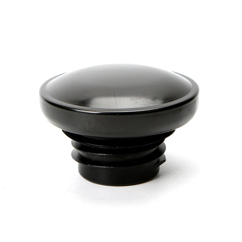 Motorcycle Vented Fuel Tank Cap Oil Fuel Gas Tank Cover For Harley Sportster 883 XL Dyna Softail Right-hand Thread Smooth Black
