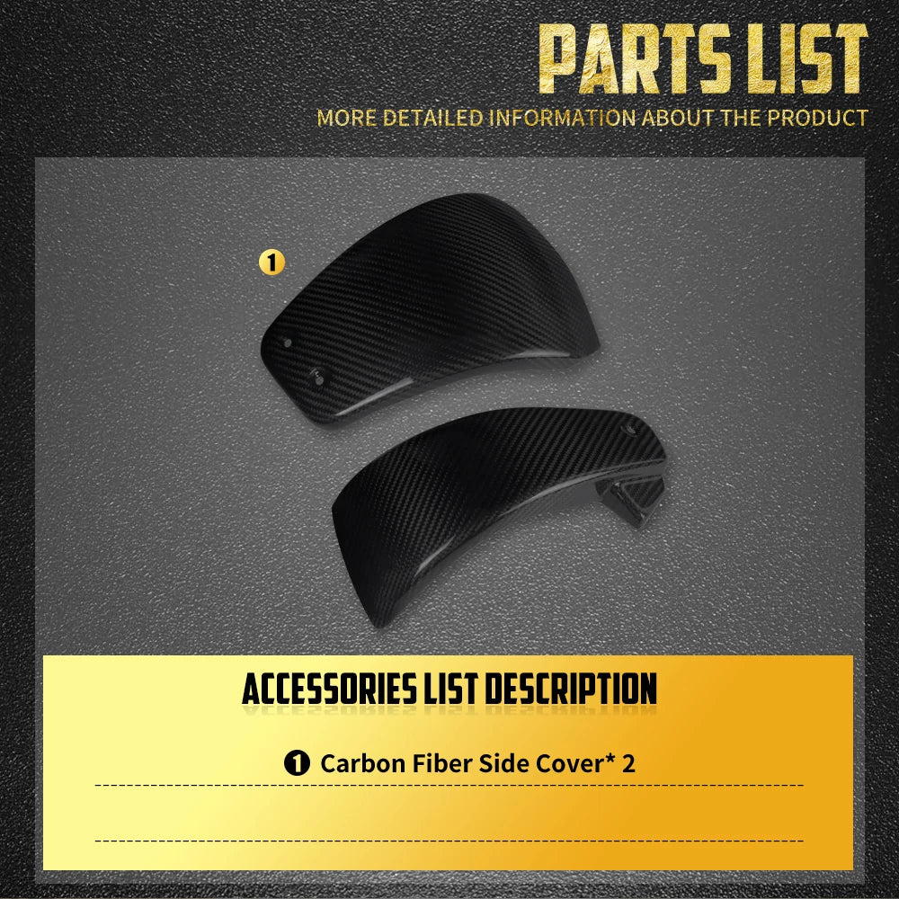 Motorcycle Carbon Fiber Battery Side Cover Fairing Kit For Harley Softail Low Rider ST Fat Boy Breakout Standard FXBB FLDE FXST
