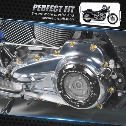 For Harley Touring Road King FLHRXS 2017-2023 Primary Cover Bolt Decorative Rings Street Glide FLHX FLHXS CVO Road Glide 2018-23