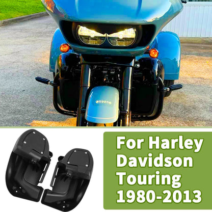 Motorcycle Gloss Black Lower Vented Leg Fairing Glove Box For Harley Touring Road King Street Glide Electra Glide 1983-2013