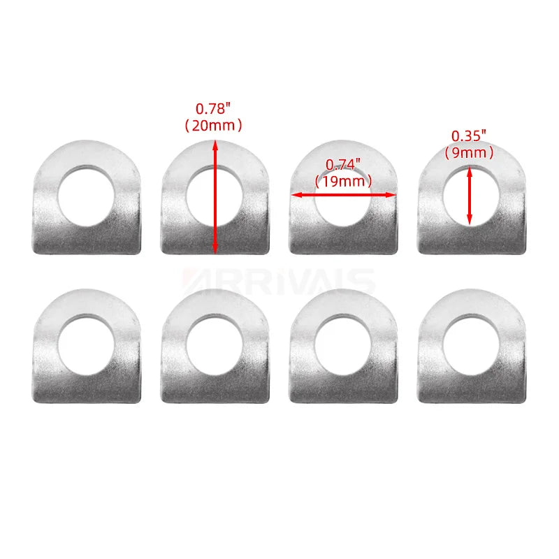 8 Pcs Foot Pegs Mount Kit Pins Floorboards Pedal Motorcycle Footrest Pads For Harley Dyna Sportster 883 1200 Softail