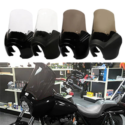 Front Headlight Fairing Cover W/ 15 Inch Windshield For Harley Dyna Super Wide Glide Fat Street Bob Low Rider T-Sport Motorcycle