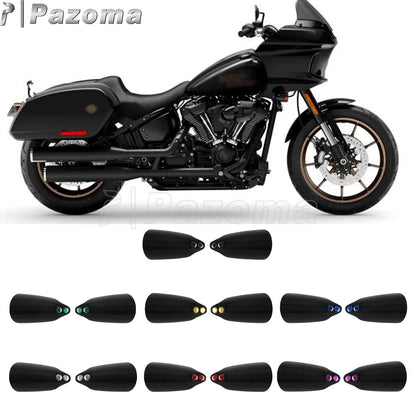Carbon Handguards For Harley Softail FXBB FXBBS FXST FXLRST FLDE FLHC FLHCS PAZOMA Motorcycle Handle Hand Guards Wind Protector