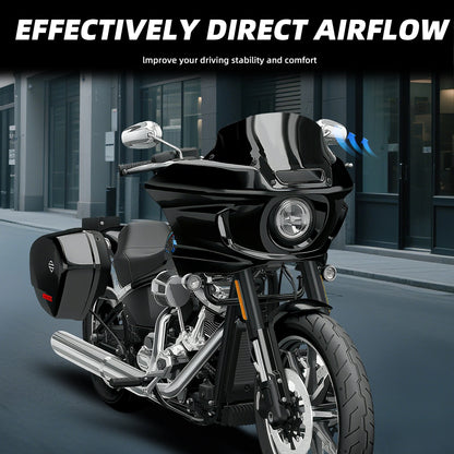 7" Black Windshiel Low Rider ST Fairing ST Deflector For Harley Softail Low Rider S FXLRS 2020-24 Low Rider ST FXLRST 2022-2024