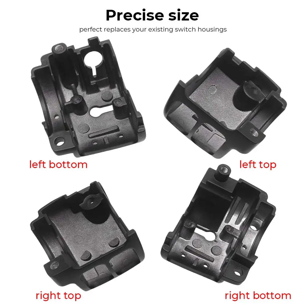 Pair Motorcycle Handlebar Control Switch Housings Cover Kit Compatible For Harley Dyna Softail Sportster 2011-2024