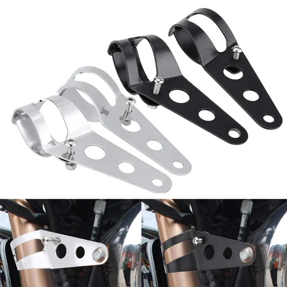Universal Motorcycle Headlight Bracket Fork Headlamp Holder For Lighting Stand Lexus Suzuki Gsxr 1000