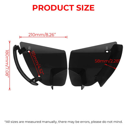Adjustable Side Wing Wind Deflectors ABS Plastic 1 Pair Motorcycle For Harley Touring Road Glide CVO/SE FLTRXSE 2023 2024 2025
