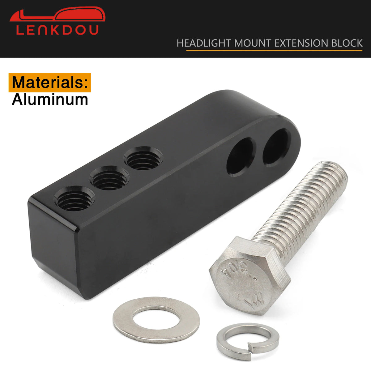 Motorcycle Aluminum Headlight Mount Extension Block Black Chrome For Harley Dyna FXD Super Glide Low Rider Street Bob 2006-2017