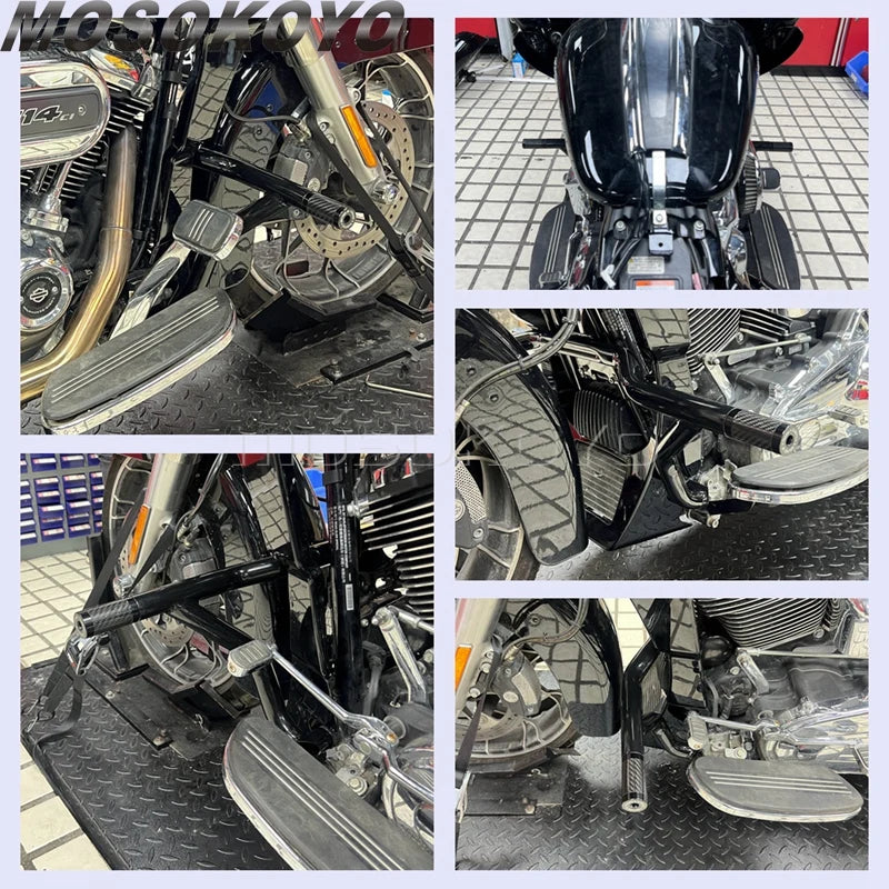 Motor Engine Highway Guard Crash Bar Fairing Bracket Supports Accessories For Harley Road Glide Ultra FLTRU FLTRUSE FLTRXS FLTRX
