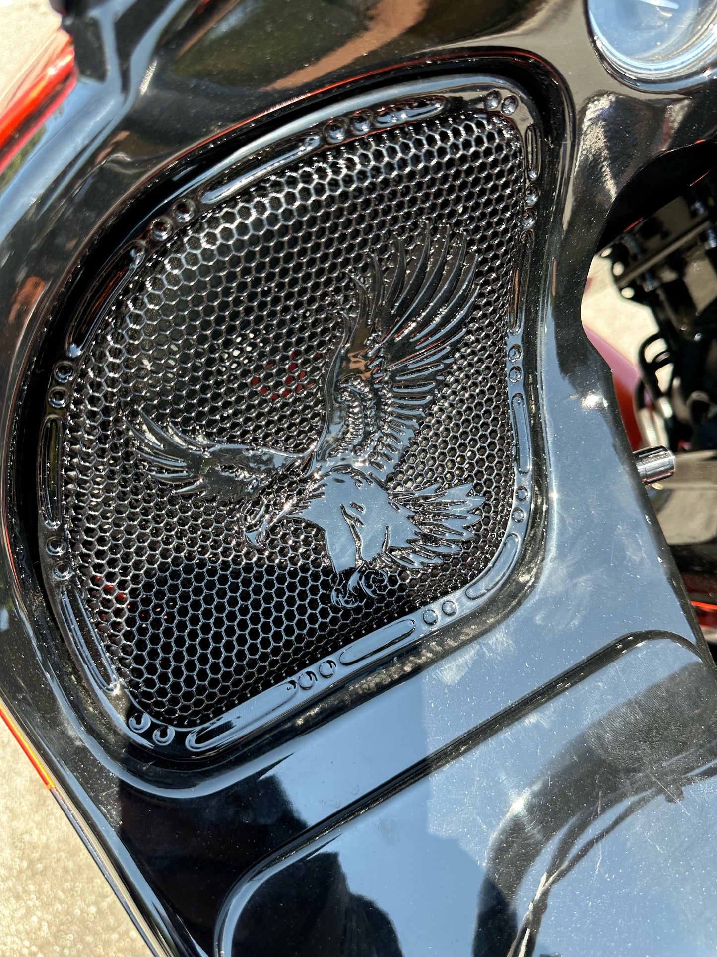 98-2024 Road Glide 3D Eagle speakers grill covers set