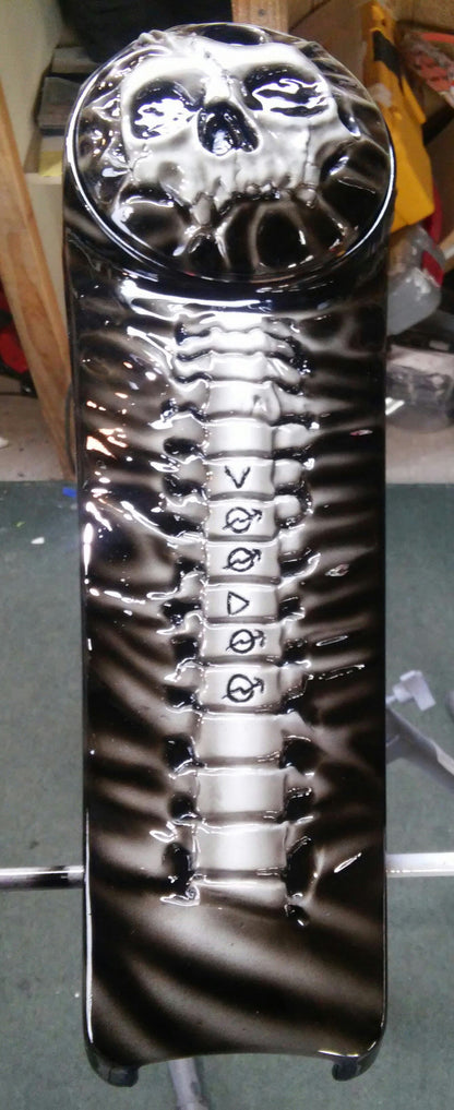 Harley Davidson touring console with 3D skull theme