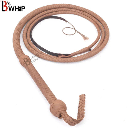 Indiana Jones Style Tan  Leather Bullwhip (4ft – 12ft) – Handmade Cowhide