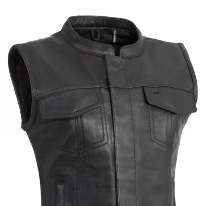Ludlow Women's Motorcycle Leather Vest