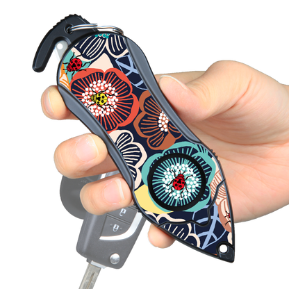 Personal Alarm Keychain Safety Emergency Tool (Ladybug)