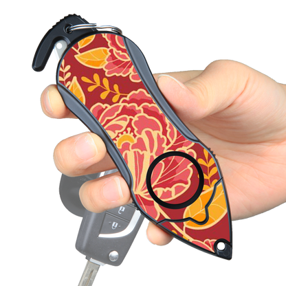 Personal Alarm Keychain Safety Emergency Tool (Peony)