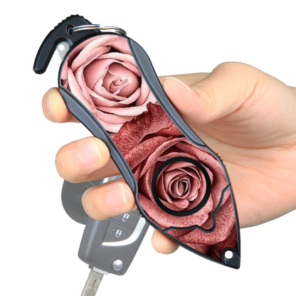 Personal Alarm Keychain Safety Emergency Tool  (Twin Rose)