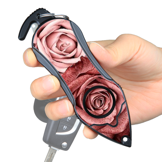 Personal Alarm Keychain Safety Emergency Tool  (Twin Rose)