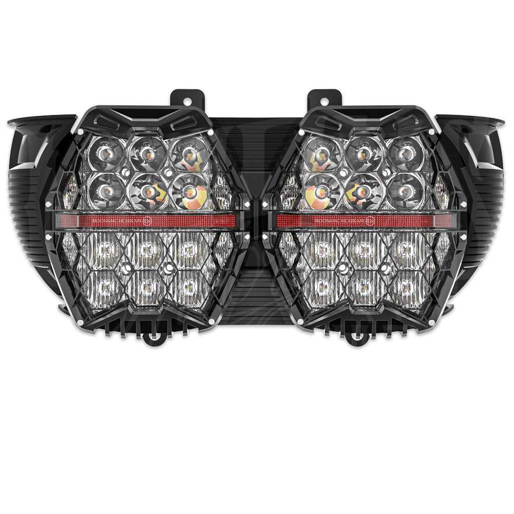 MOONSMC® HexBeam Pro Series 2015-2023 Road Glide LED Headlight