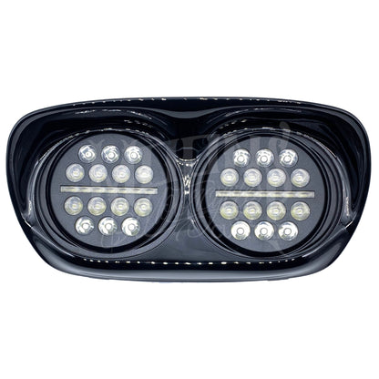 MOONSMC® Road Glide 2002-2013 Dual Fly Eye LED Headlight