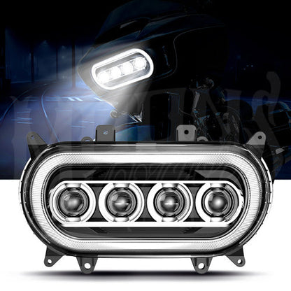 MOONSMC® Moonmaker 3 LED Headlight with Halo — Road Glide (2015–2024)