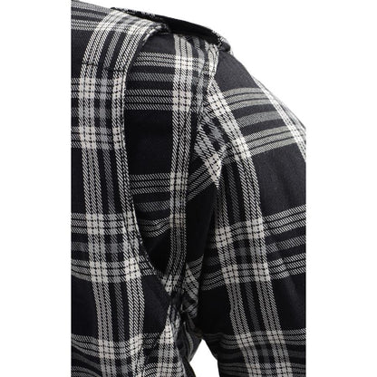 Milwaukee Leather MPL2600 Women’s Plaid Flannel Biker Shirt w/ CE Approved Armor - Reinforced w/ Aramid Fiber