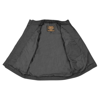 Milwaukee Leather MPM1780 Men's Black Textile and Fleece Combo Jacket with Reflective Piping