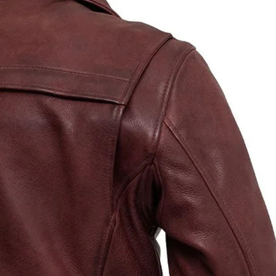 Night Rider Men's Motorcycle Leather Jacket