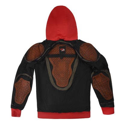 Flex Sheild Armored Hoodies Red (CE Padding)