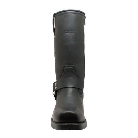 StormGuard Men's black Leather biker boots