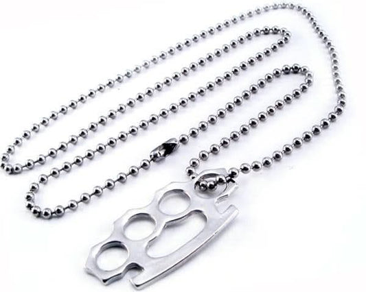 AB34 Brass Knuckle Necklace