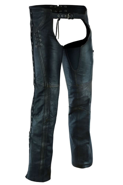 Women's Stylish Lightweight Hip Set Chaps in Lightweight Drum D