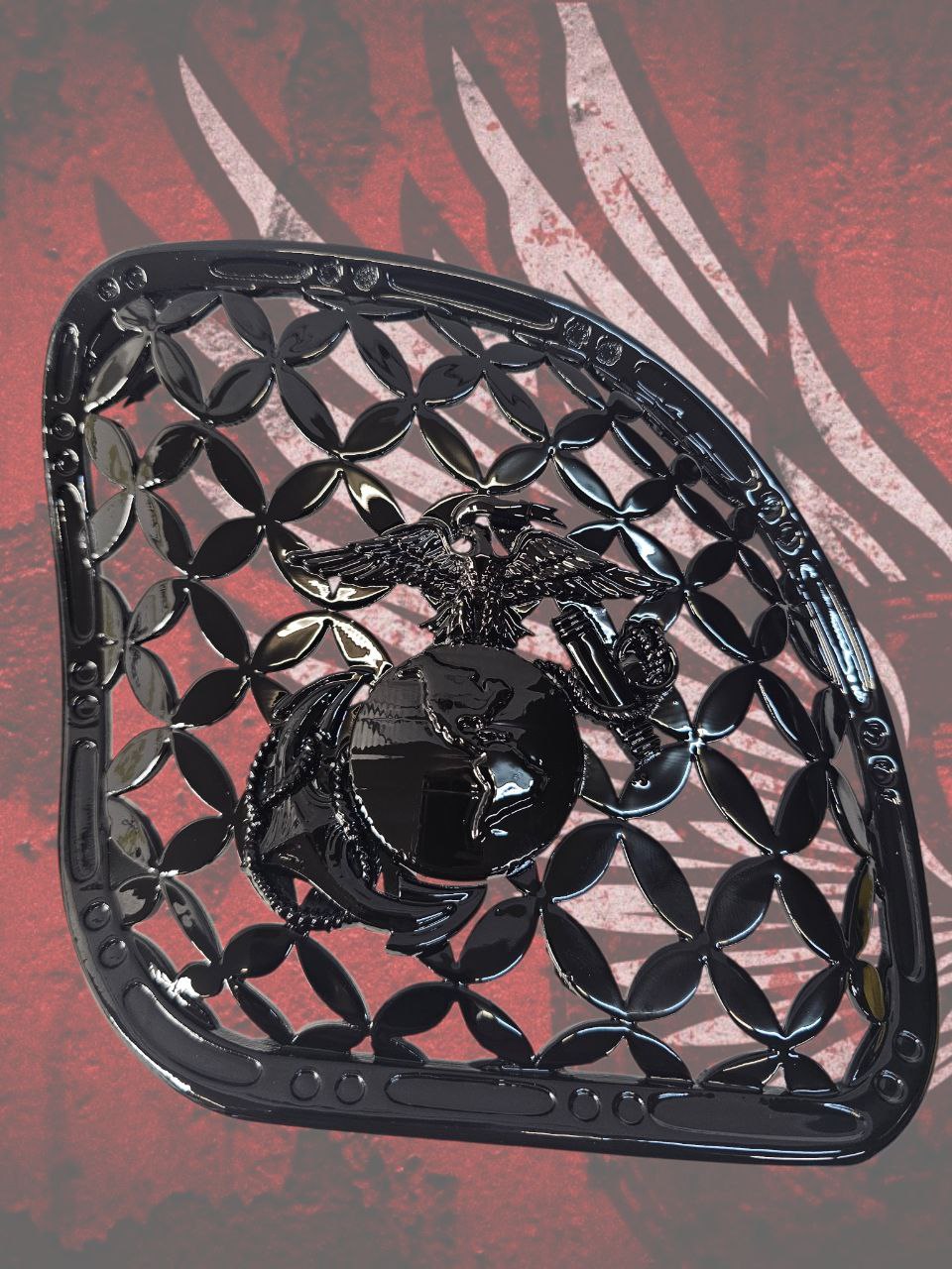 98-2024 Road Glide 3D USMC speakers grill covers set