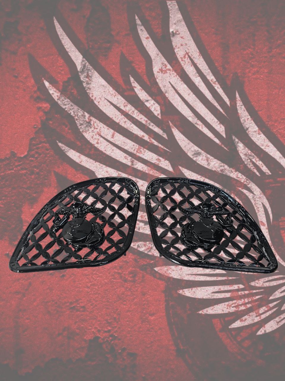 98-2024 Road Glide 3D USMC speakers grill covers set