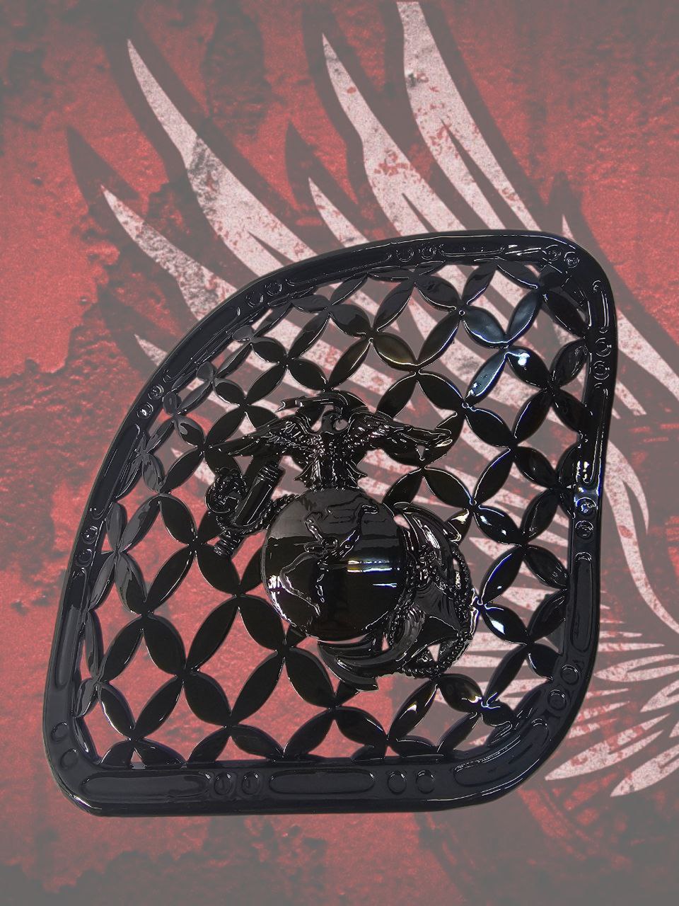 98-2024 Road Glide 3D USMC speakers grill covers set