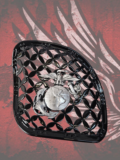 98-2024 Road Glide 3D USMC speakers grill covers set