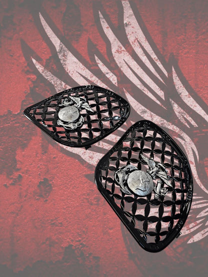 98-2024 Road Glide 3D USMC speakers grill covers set