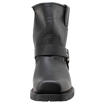 Strikewalk Men's leather motorcycle boots - Black