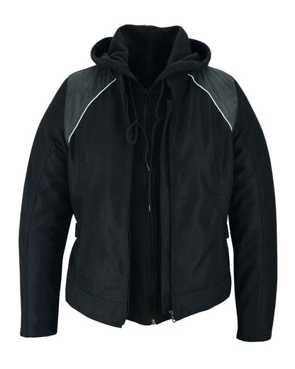 Darkstream Women's Mesh  Motorcycle Jacket - Black/ Black Tone Reflective