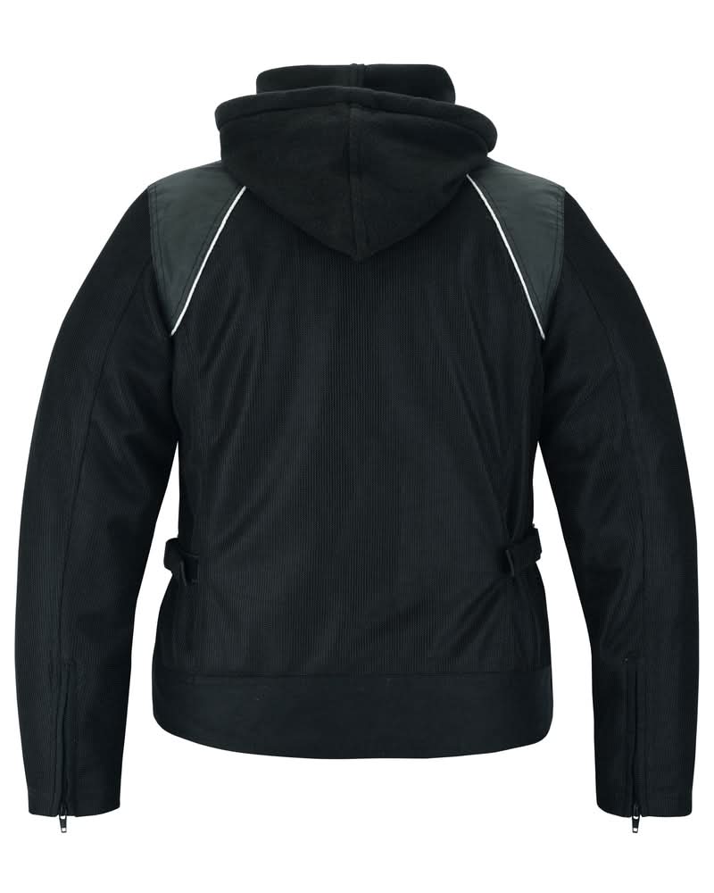 Darkstream Women's Mesh  Motorcycle Jacket - Black/ Black Tone Reflective
