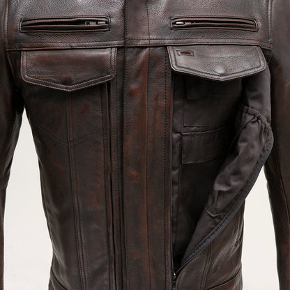 Raider Men's Motorcycle Leather Jacket